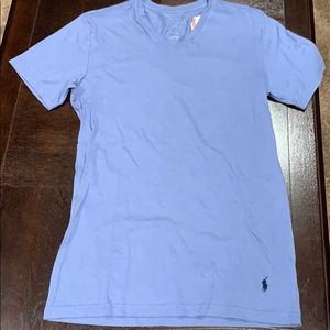 NWT Polo Ralph Lauren blue v-neck tee